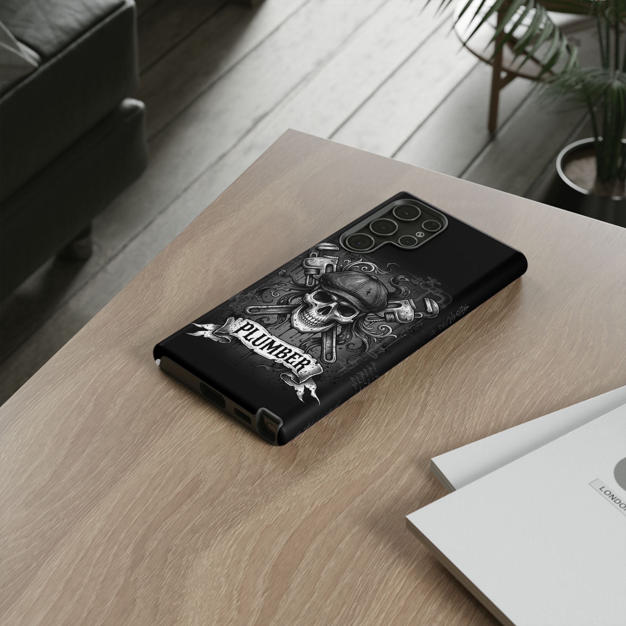 Gothic Skull Plumber Phone Case - Samsung & iPhone Series