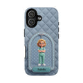 Personalized Nurse Phone Case | Quilted Badge Design, Custom Name iPhone Case