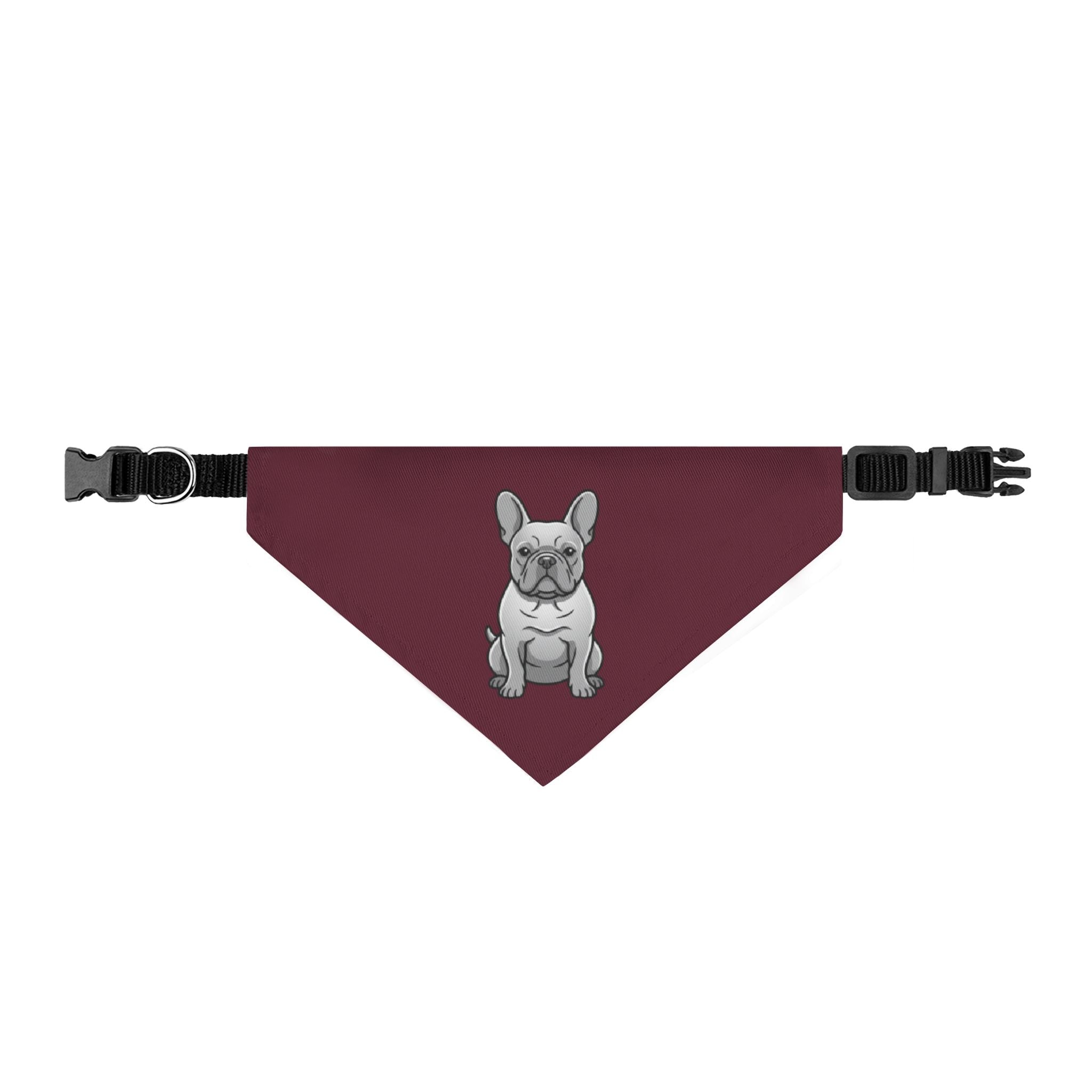 French Bulldog Bandana – Burgundy