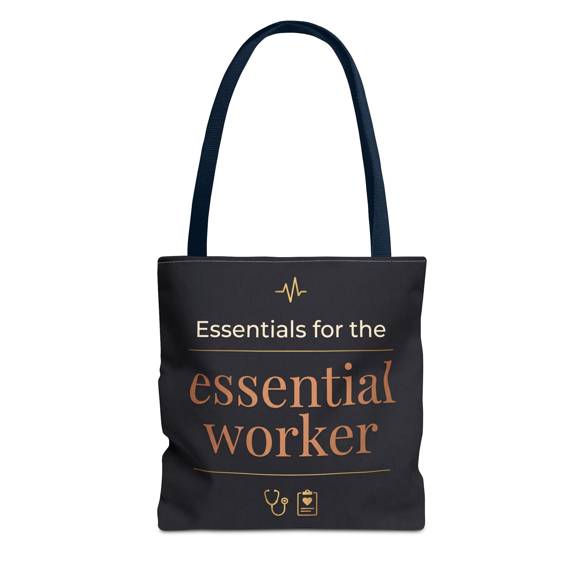 Essentials for the Essential Worker Tote | Healthcare Worker Gift Tote Bag | Nurse Doctor Appreciation Gift | Premium Polyester Carry-All