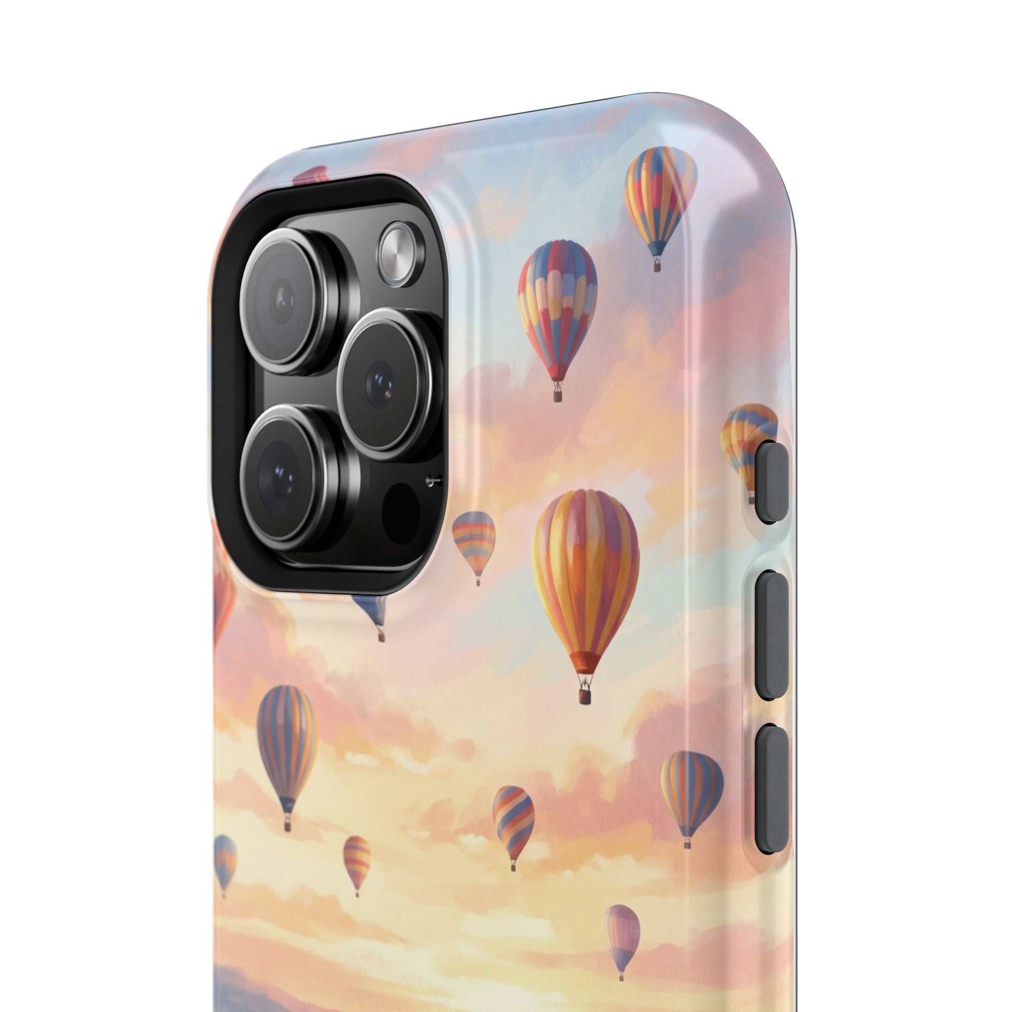 Personalized Golden Retriever Hot Air Balloon Phone Case — Wireless Charging Cover