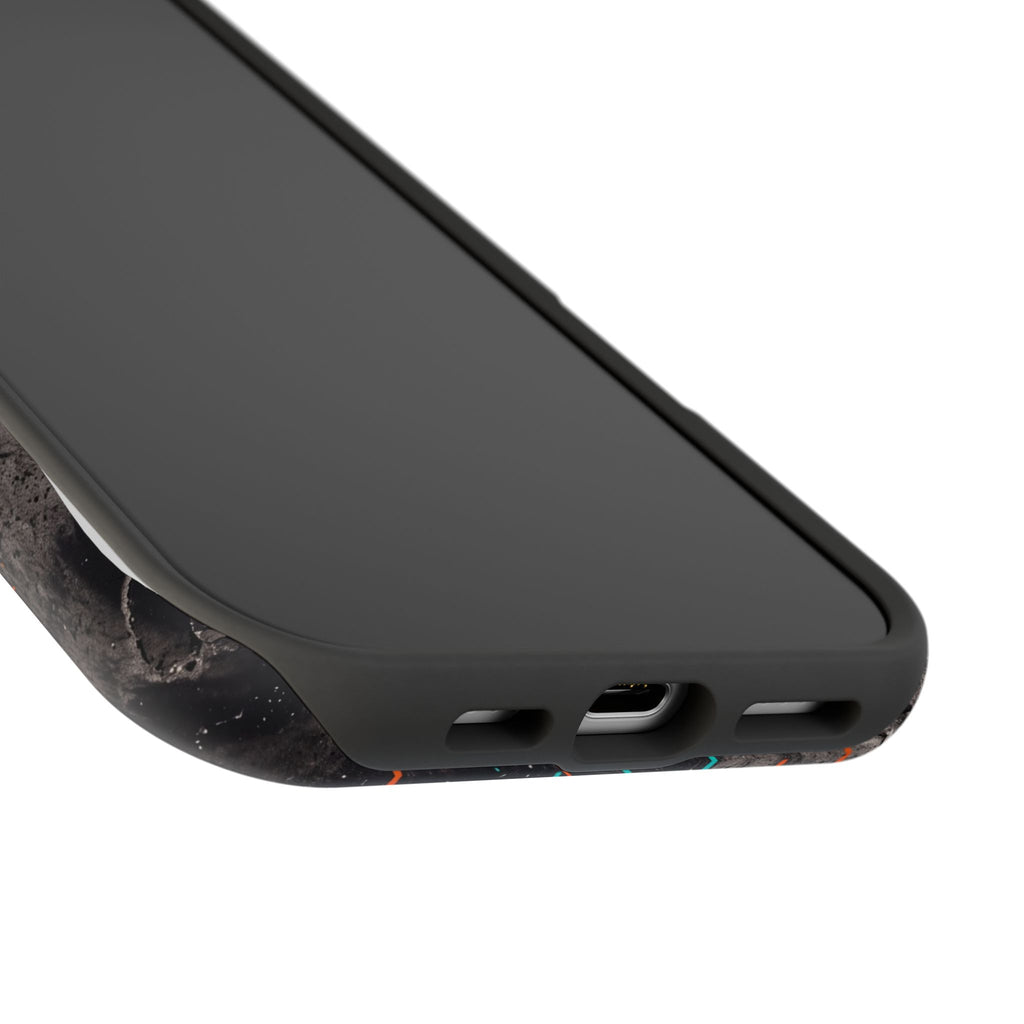 German Shepherd Phone Case | Graffiti Street Art — Tough Magnetic Case with Wireless Charging