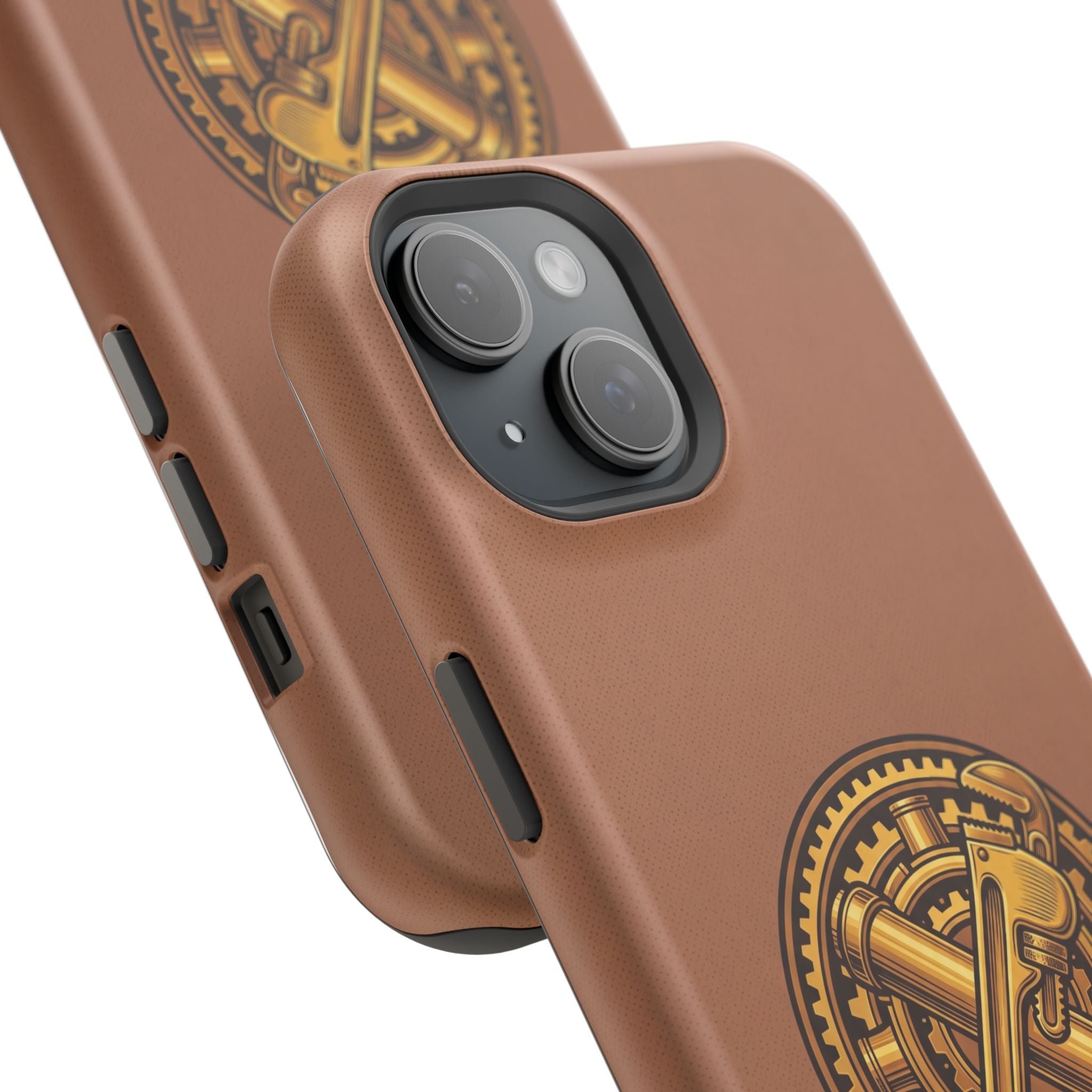 Plumber Born to Build Phone Case — Badge Wireless Charging Cover