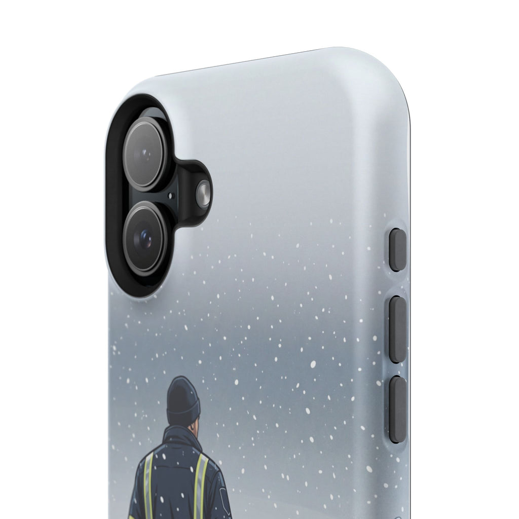 Bold Paramedic/EMT Portrait Phone Case — Magnetic Wireless Charging Cover