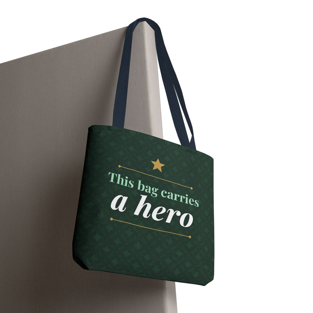 This Bag Carries a Hero Tote | Nurse Gift Tote Bag | Essential Worker Appreciation Gift | Premium Polyester Carry-All
