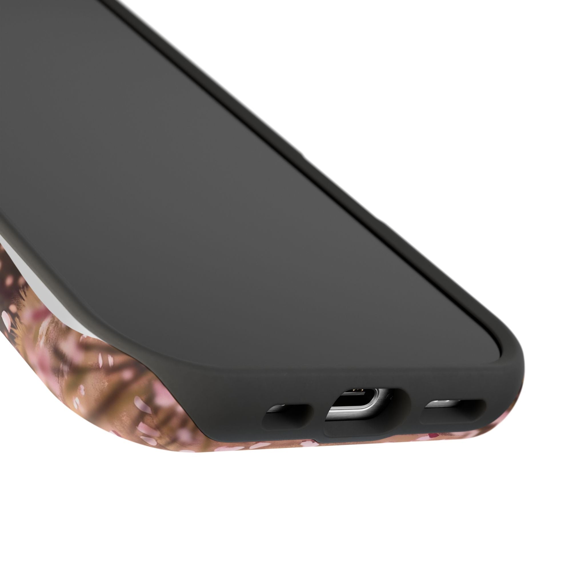 Personalized Dachshund Cherry Blossom Phone Case — Wireless Charging Cover