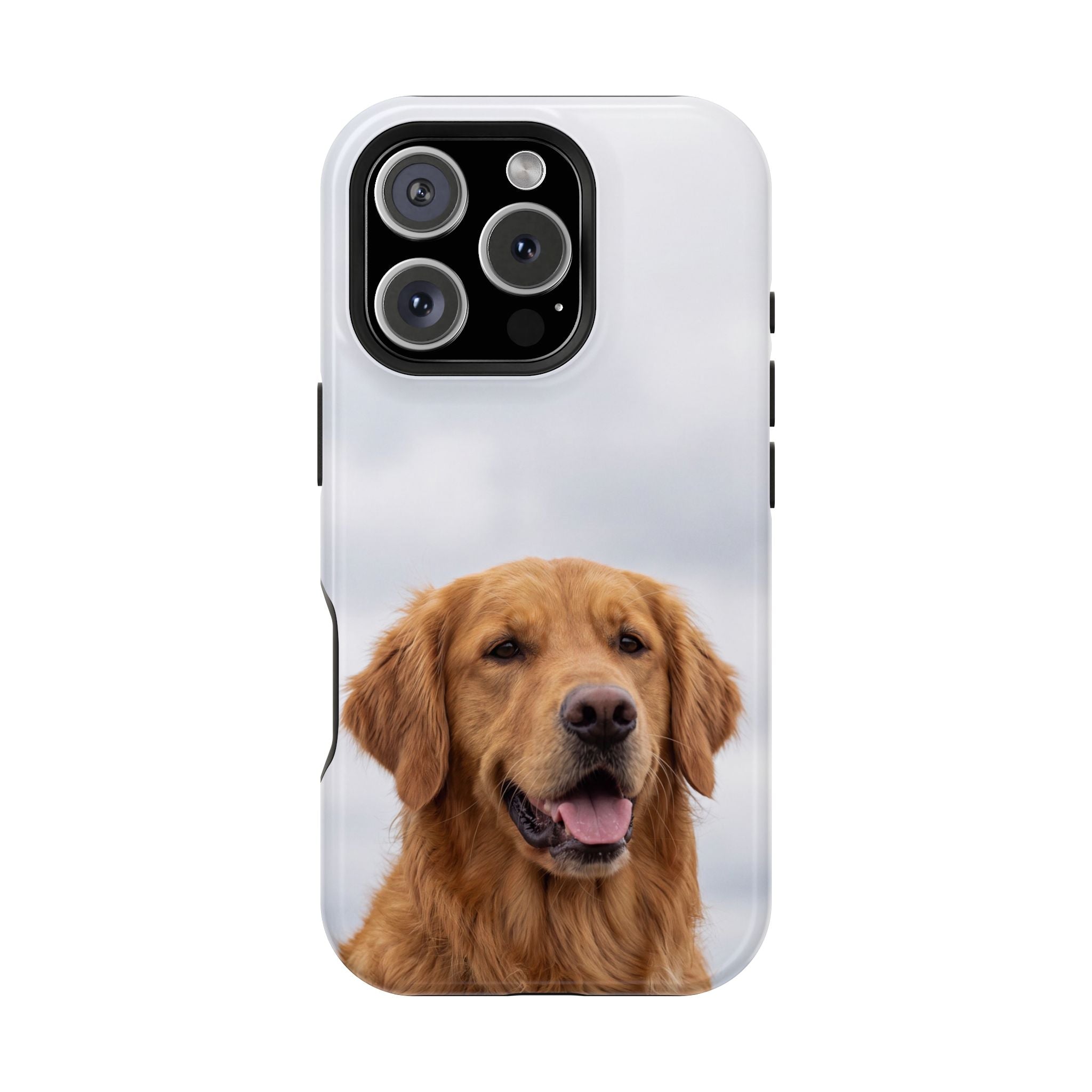 Golden Retriever Phone Case — Impact-Resistant Wireless Charging Cover