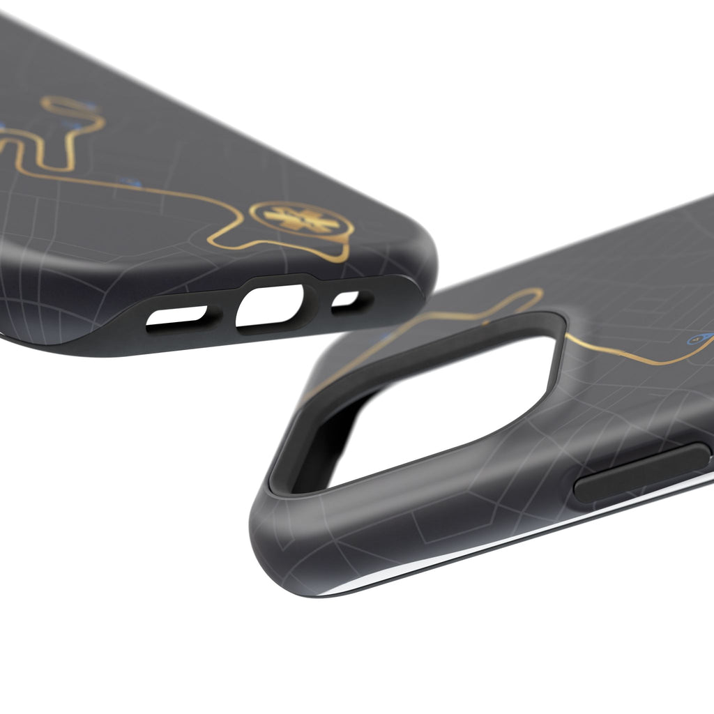 Paramedic/EMT Route Line Phone Case — Magnetic Wireless Charging Cover
