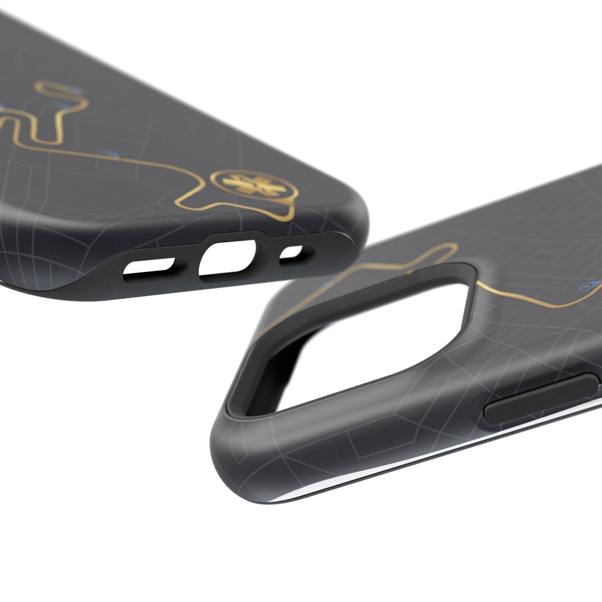 Paramedic/EMT Route Line Phone Case — Magnetic Wireless Charging Cover