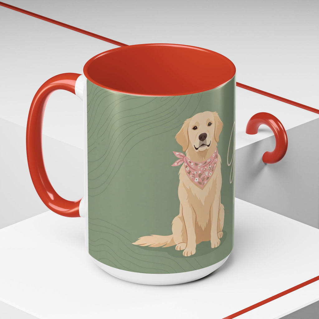 Golden Mom Mug | Golden Retriever Lover Gift | Cute Dog Mom Coffee Mug