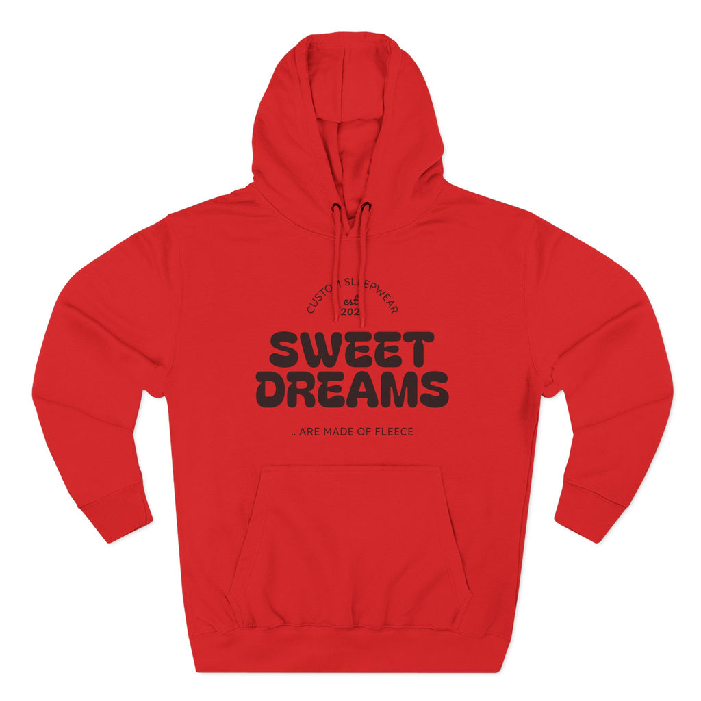Sweet Dreams Hoodie — Cozy Fleece Pullover with Retro Script