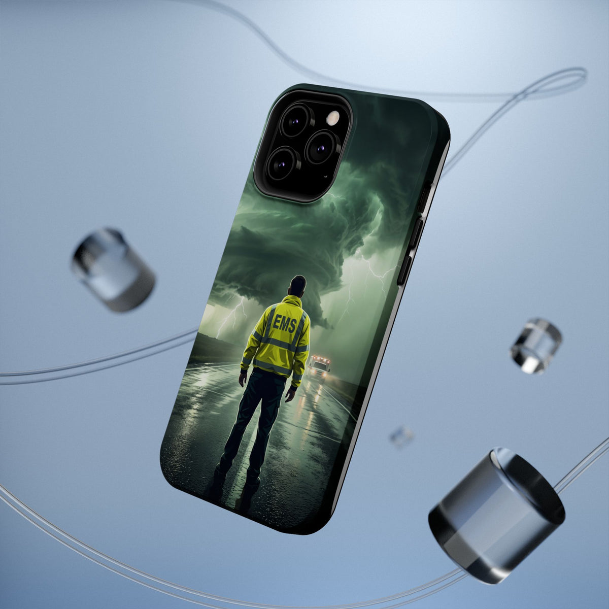 EMS Green Storm Phone Case — Magnetic Wireless Charging Cover