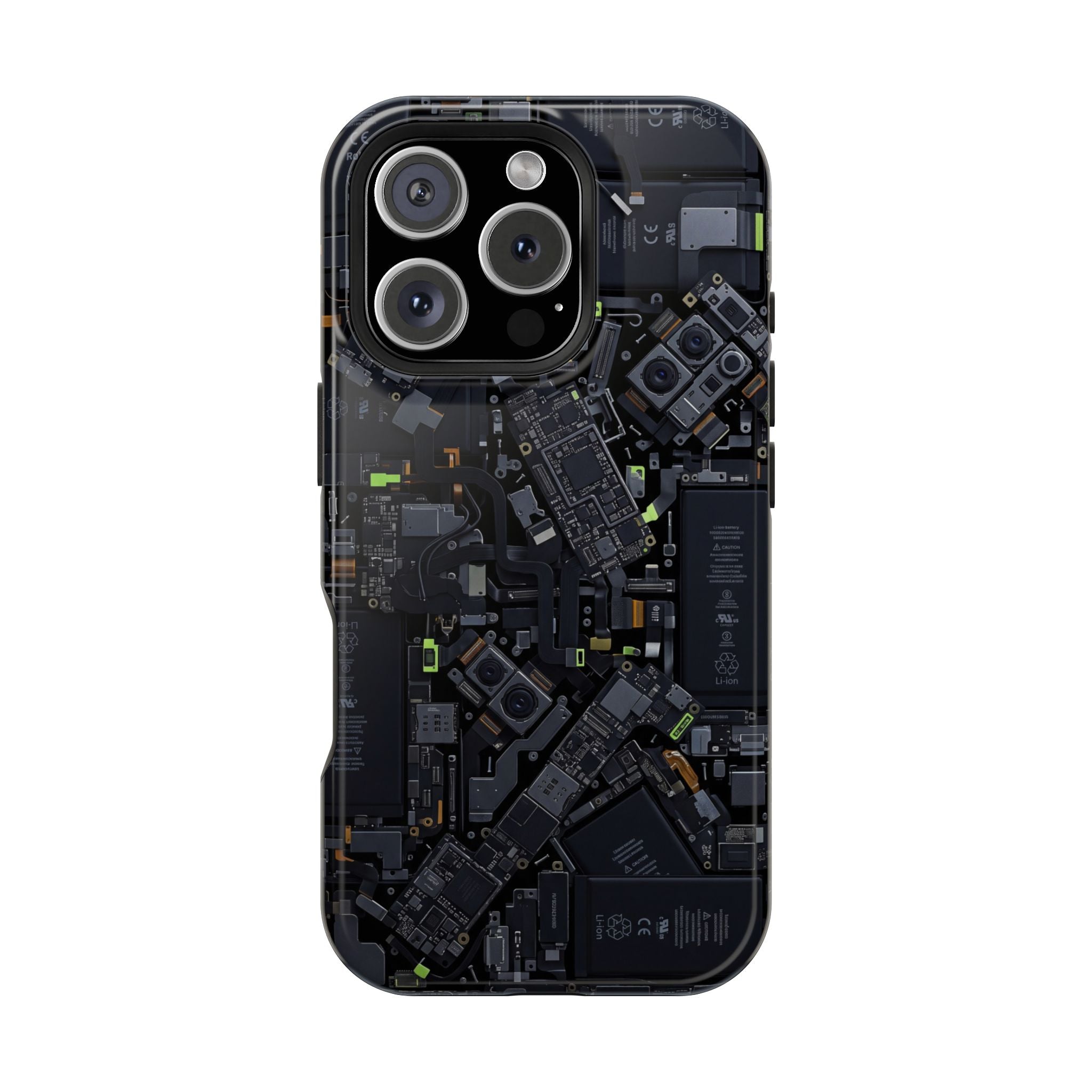 Circuit Core Phone Case — Motherboard Print Wireless Charging Cover