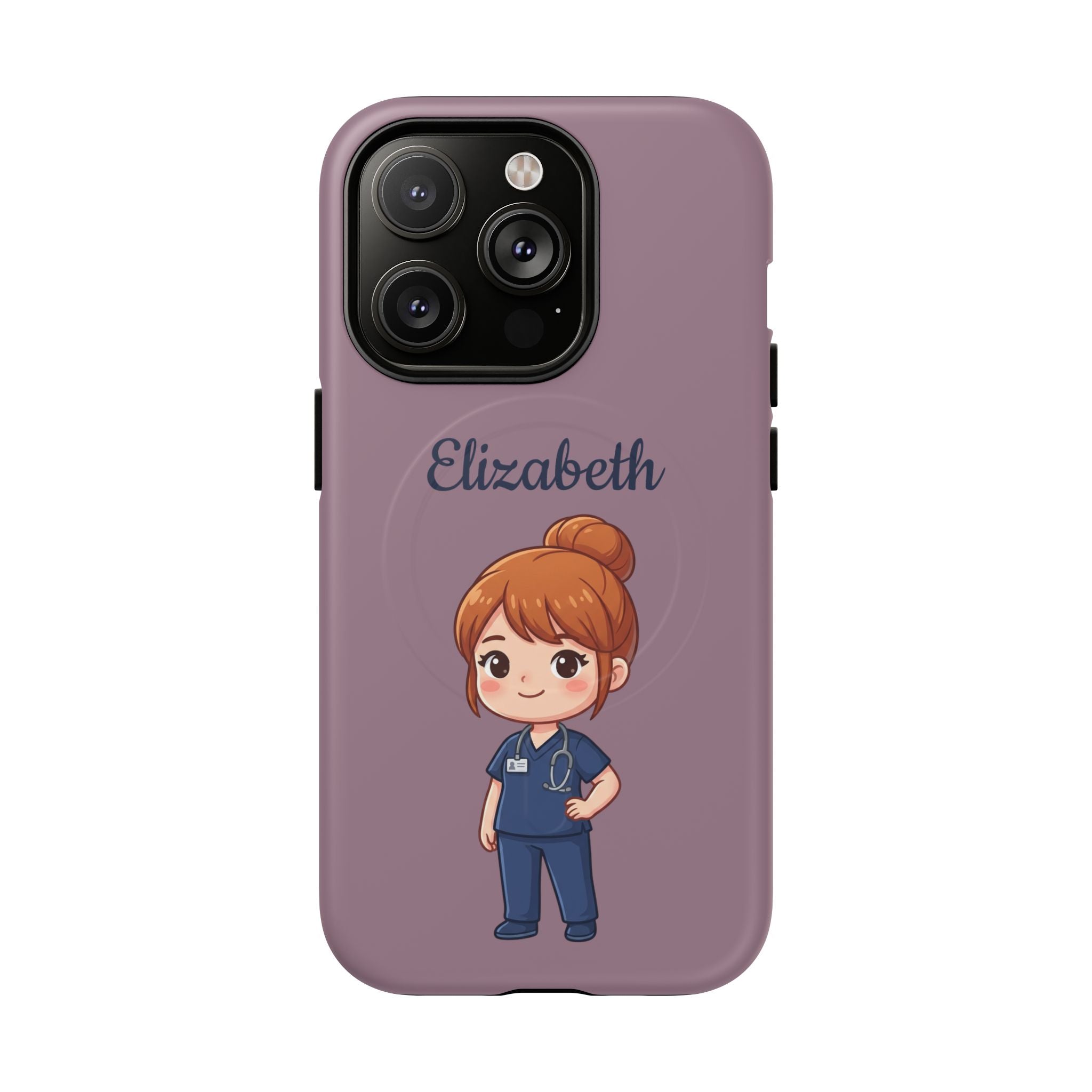 Personalized Nurse Phone Case with Custom Name | MagSafe Compatible iPhone Case