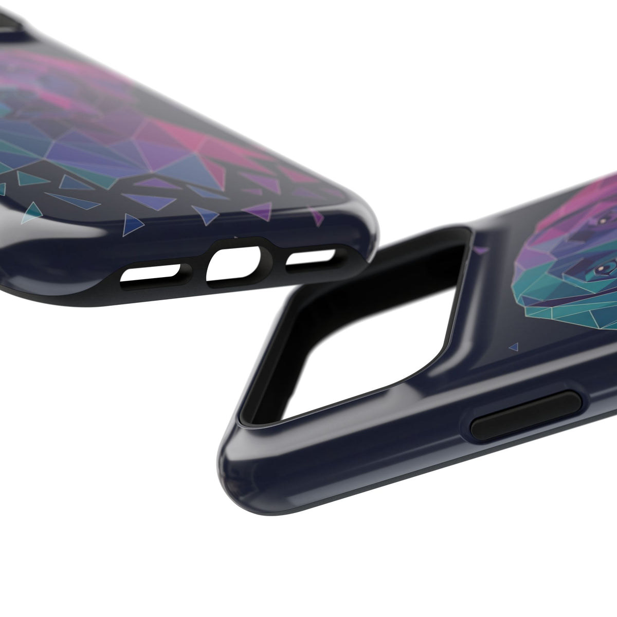 Geometric Labrador Phone Case — Tough Magnetic Case with Wireless Charging