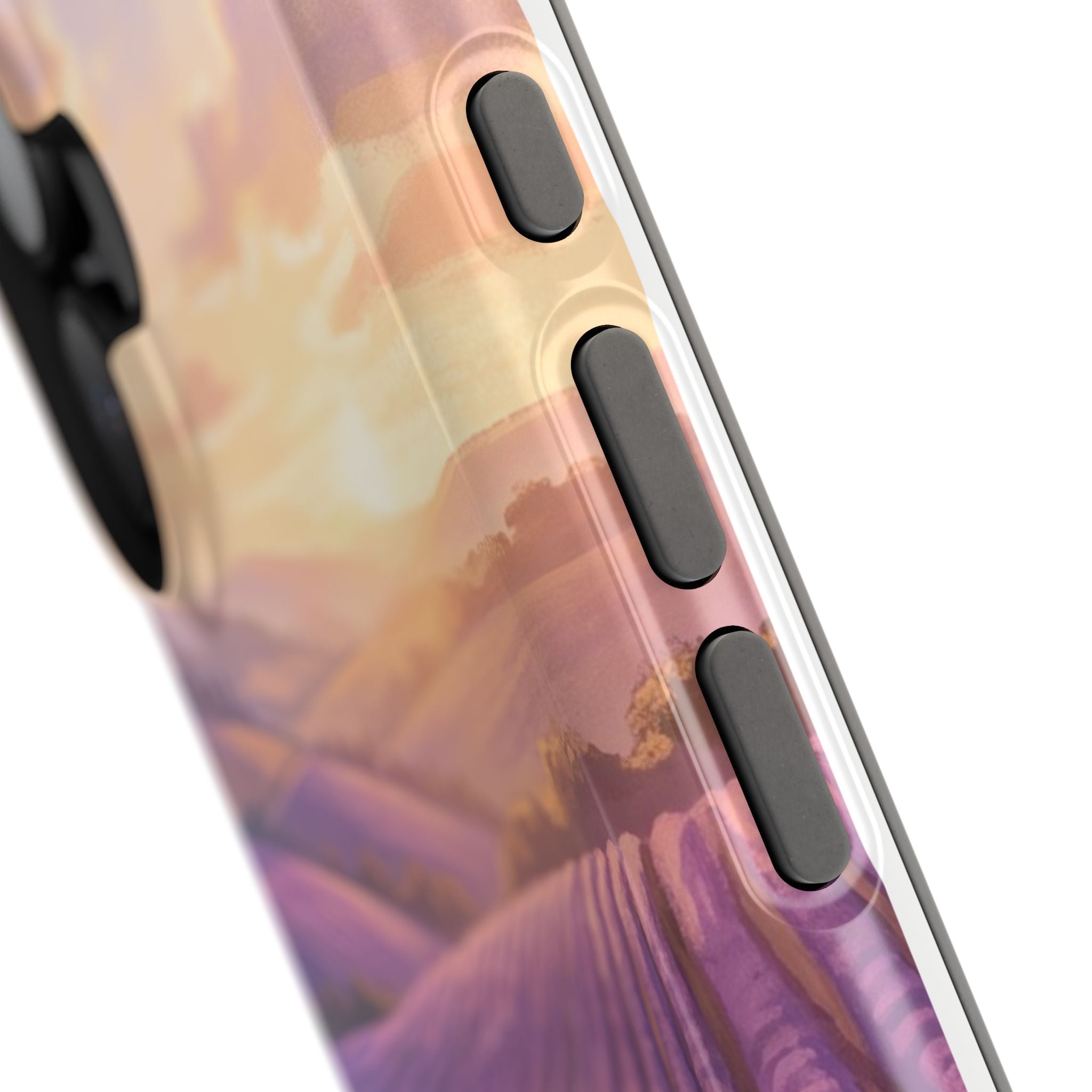 Personalized Dachshund Lavender Field Phone Case — Wireless Charging Cover