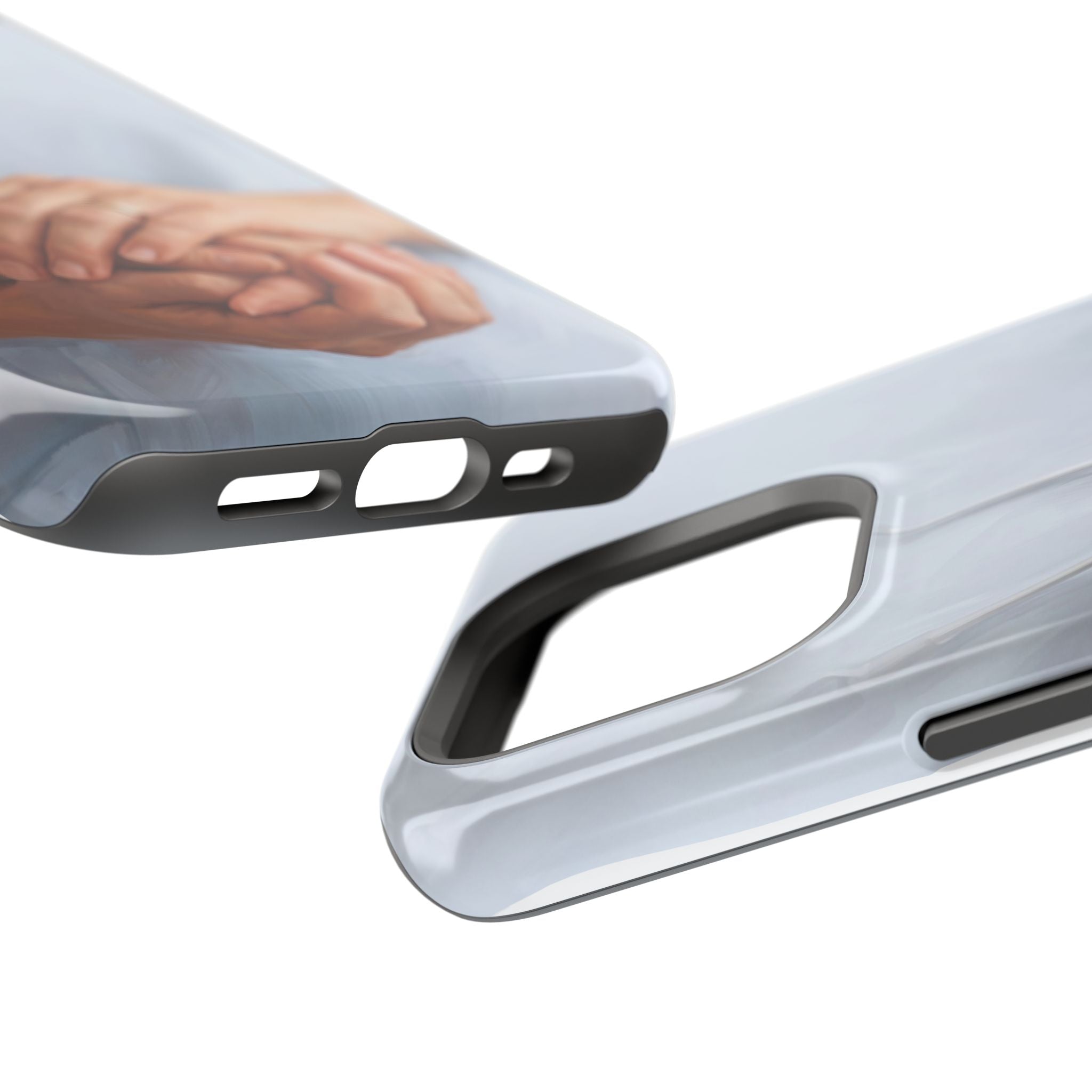Impact-Resistant Phone Case — Caring Hands Wireless Charging Cover