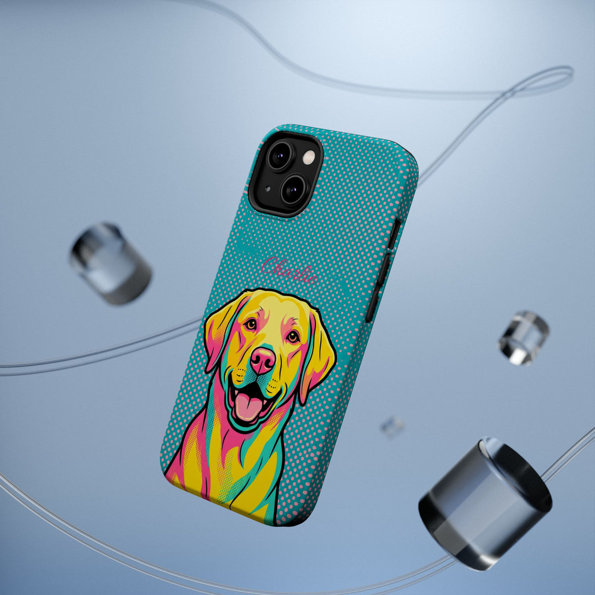 Personalized Pop Art Labrador Phone Case — Tough Magnetic Case with Wireless Charging