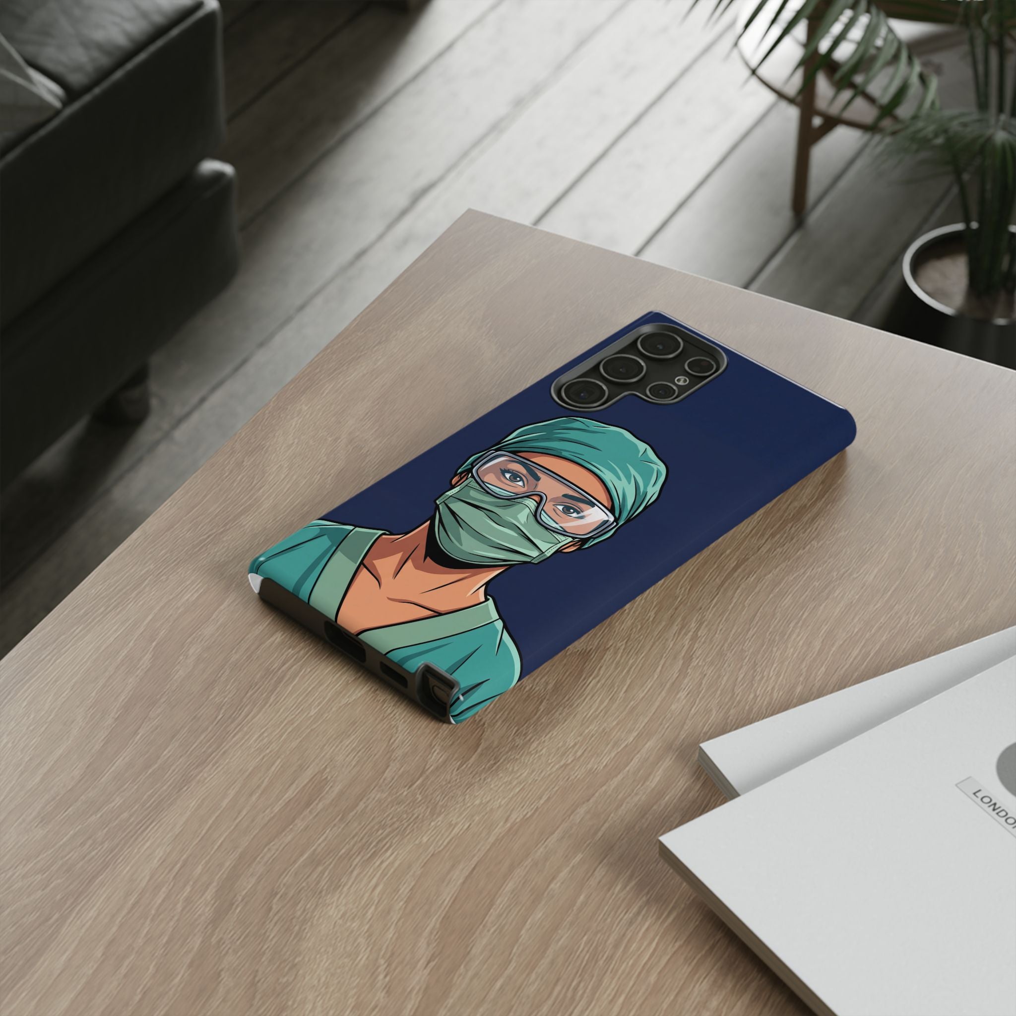 Nurse Illustrated Portrait Phone Case | iPhone & Samsung