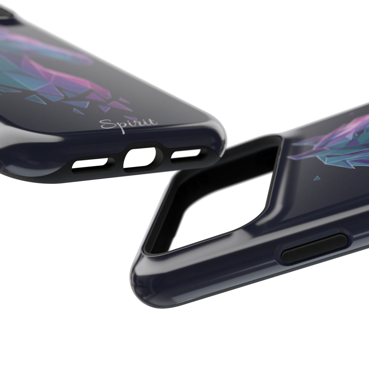 Personalized Geometric Horse Phone Case — Tough Magnetic Case with Wireless Charging