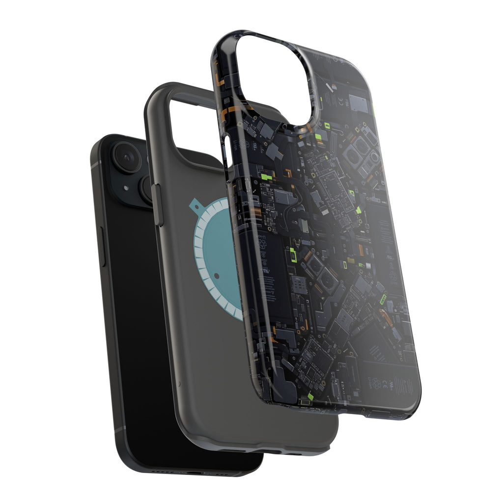 Circuit Core Phone Case — Motherboard Print Wireless Charging Cover