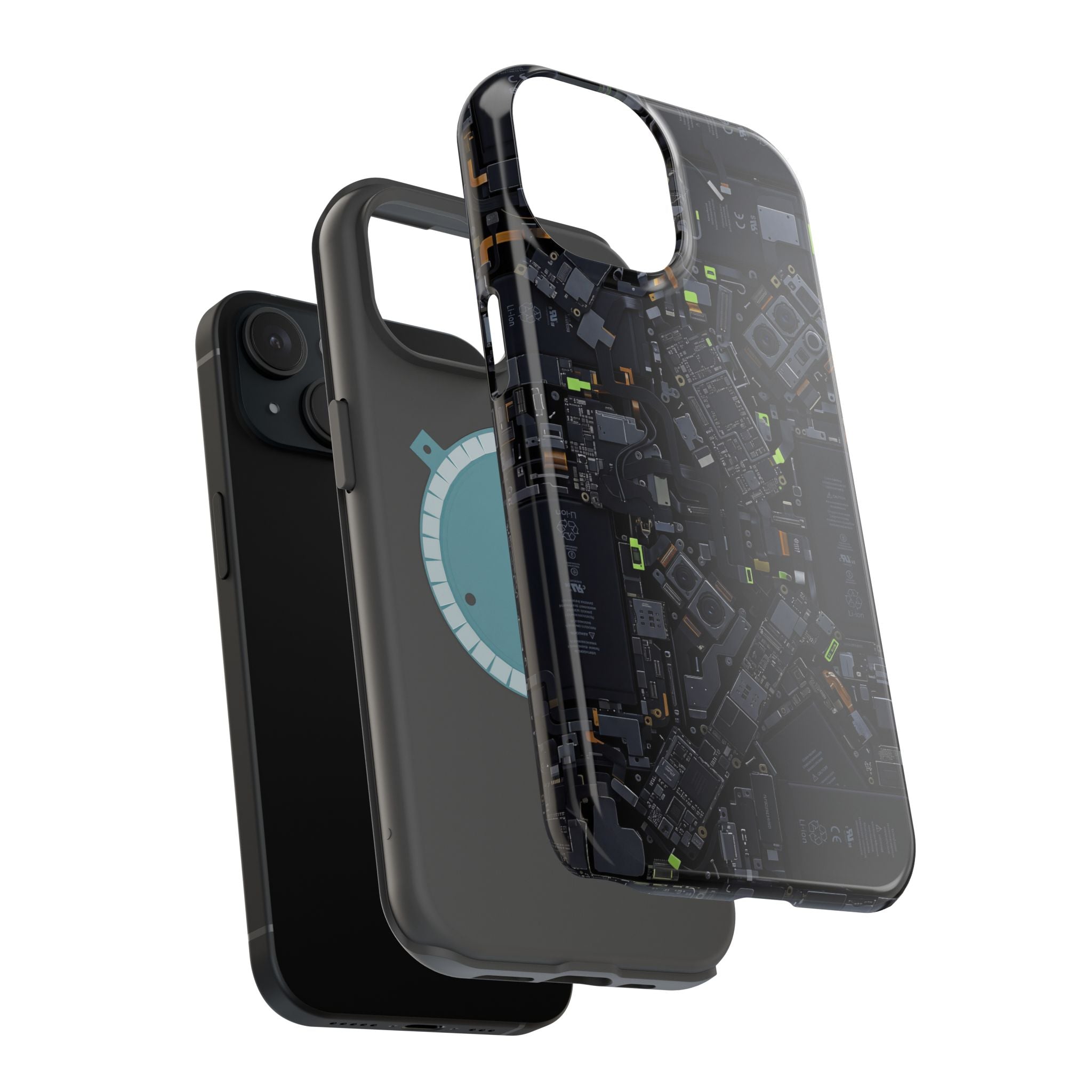 Circuit Core Phone Case — Motherboard Print Wireless Charging Cover