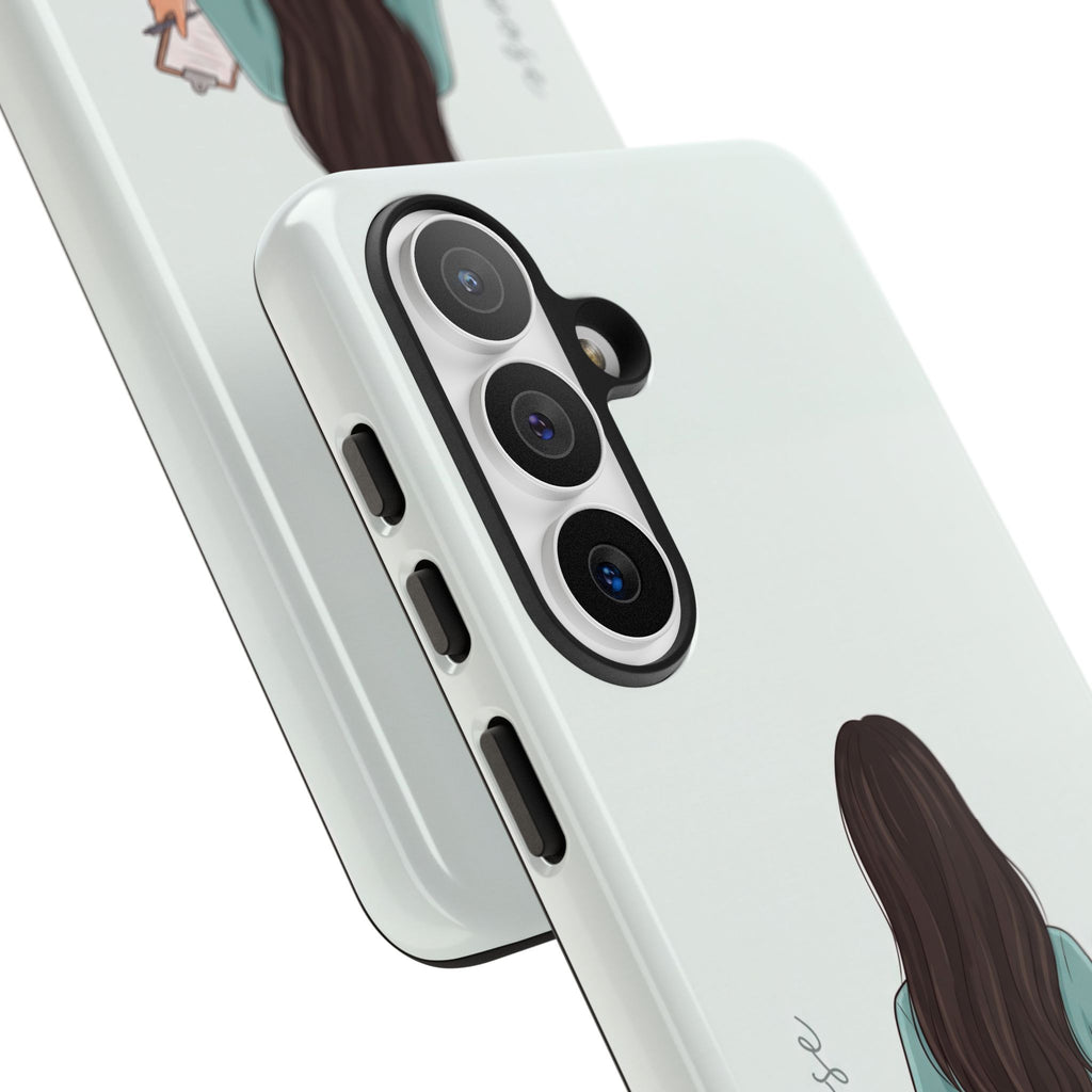 "Trust the Purpose" Nurse Phone Case | Illustrated Nurse in Scrubs Design | iPhone & Samsung
