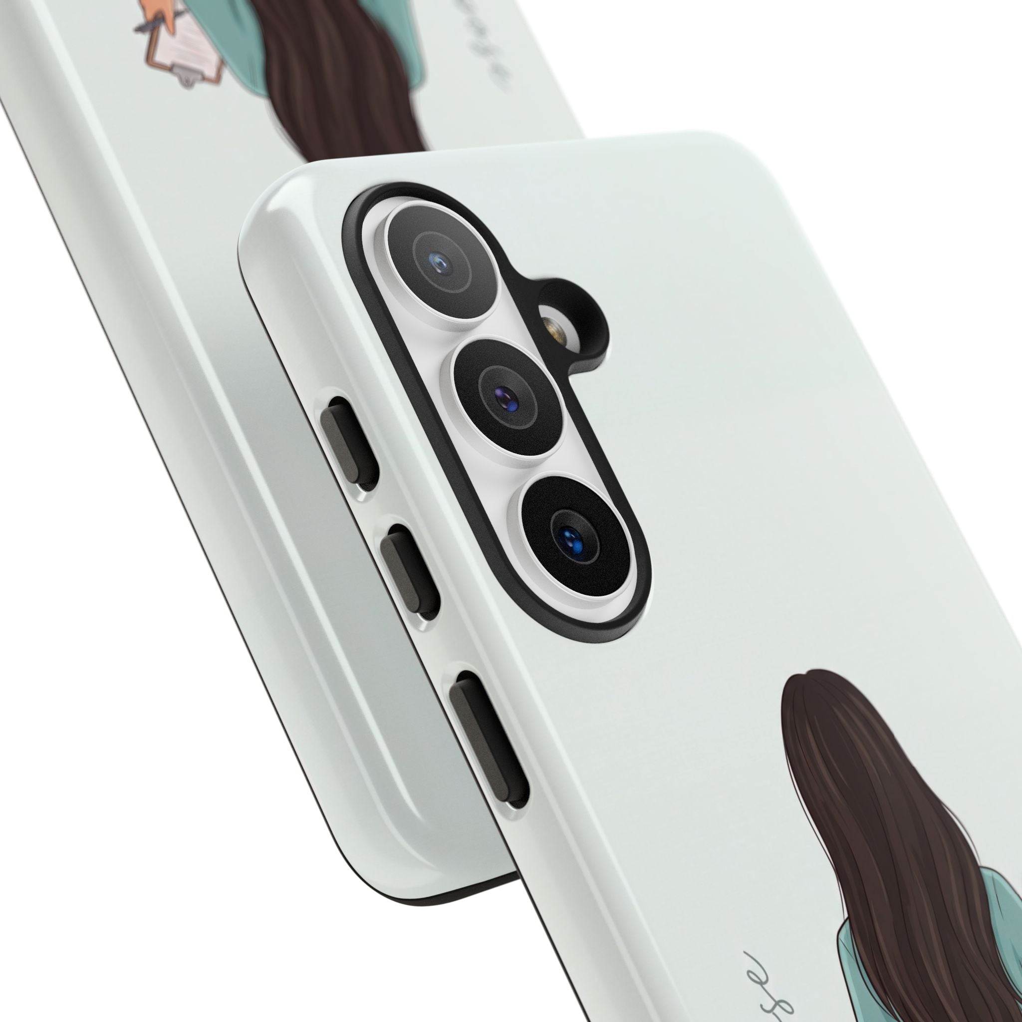 "Trust the Purpose" Nurse Phone Case | Illustrated Nurse in Scrubs Design | iPhone & Samsung