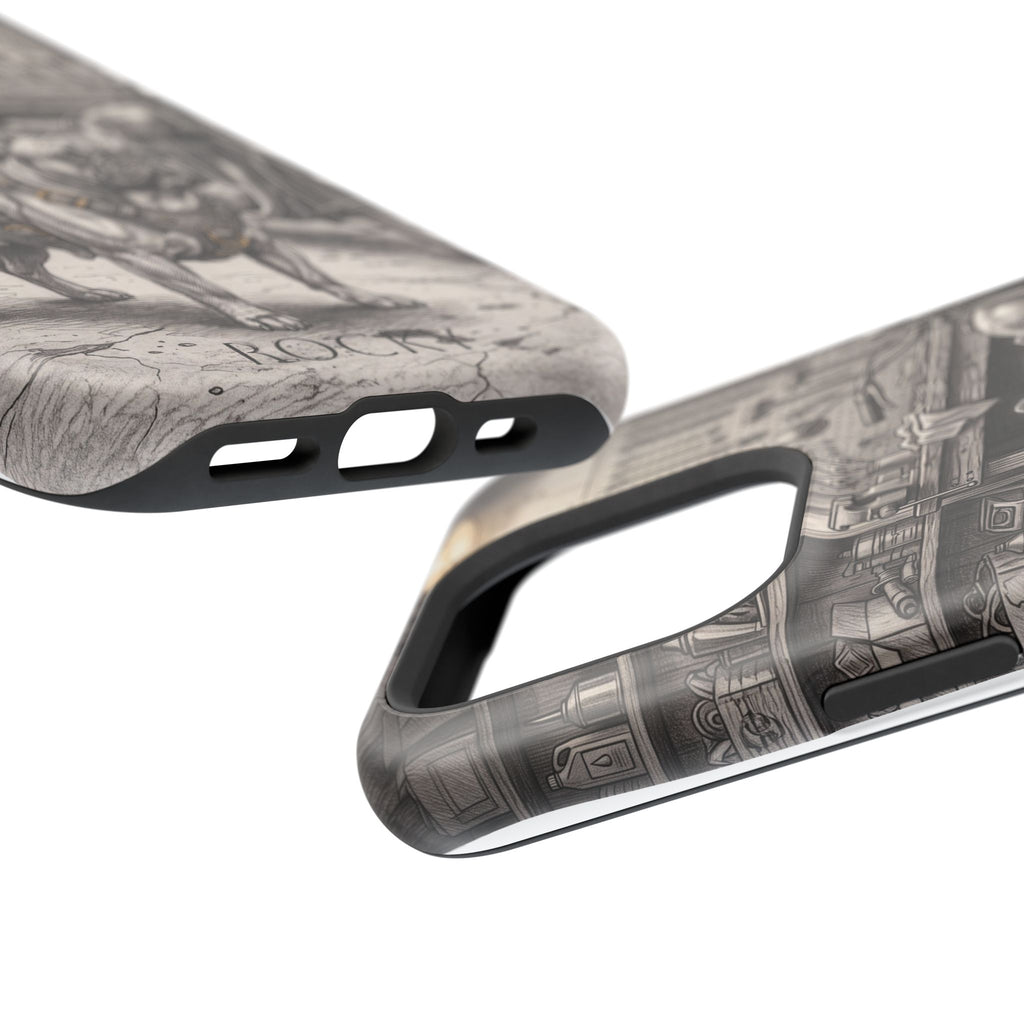 Personalized French Bulldog Vintage Street Phone Case — Wireless Charging Cover