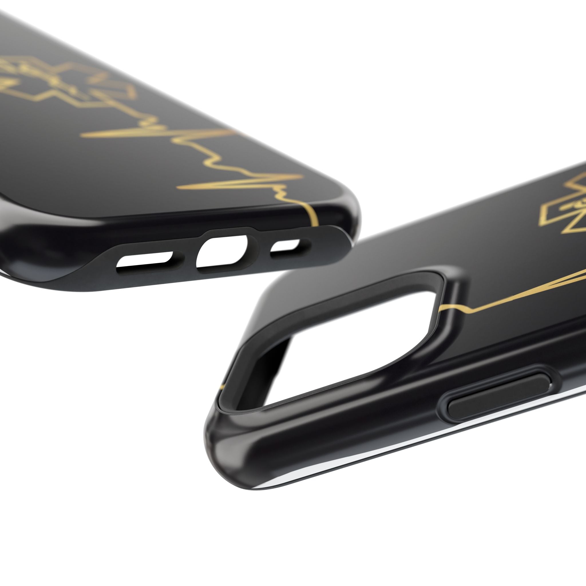 Paramedic/EMT Heartbeat Line Phone Case — Magnetic Wireless Charging Cover