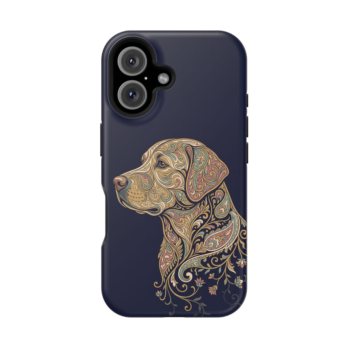 Paisley Labrador Phone Case — Tough Magnetic Case with Wireless Charging