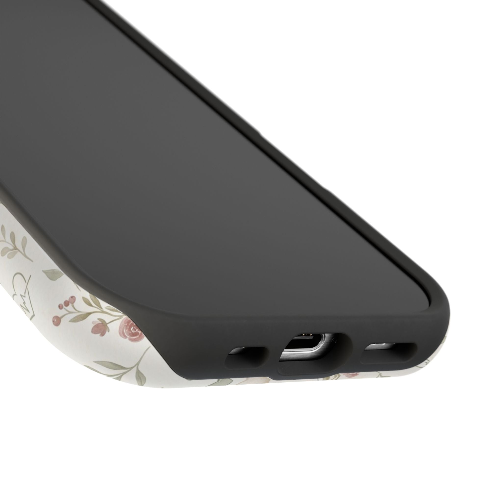 Floral Nurse Phone Case — Impact-Resistant Wireless Charging Cover