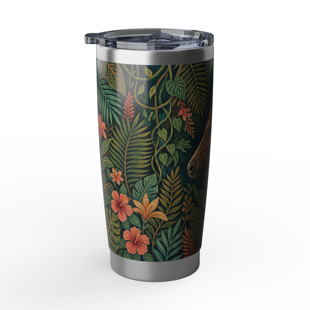 Horse Tumbler | Enchanted Jungle Art — 20 oz Stainless Travel Mug