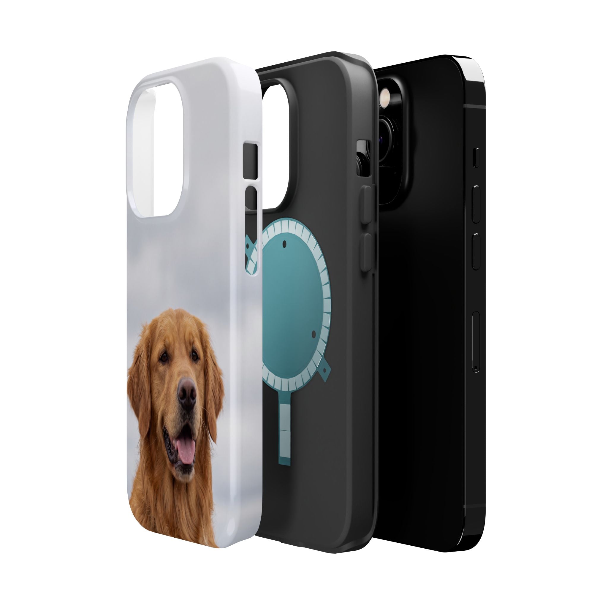 Golden Retriever Phone Case — Impact-Resistant Wireless Charging Cover