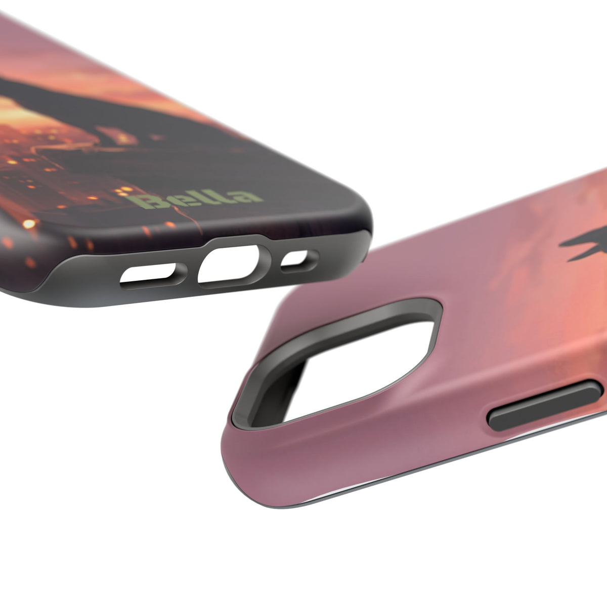 Personalized French Bulldog City Skyline Sunset Phone Case — Wireless Charging Cover