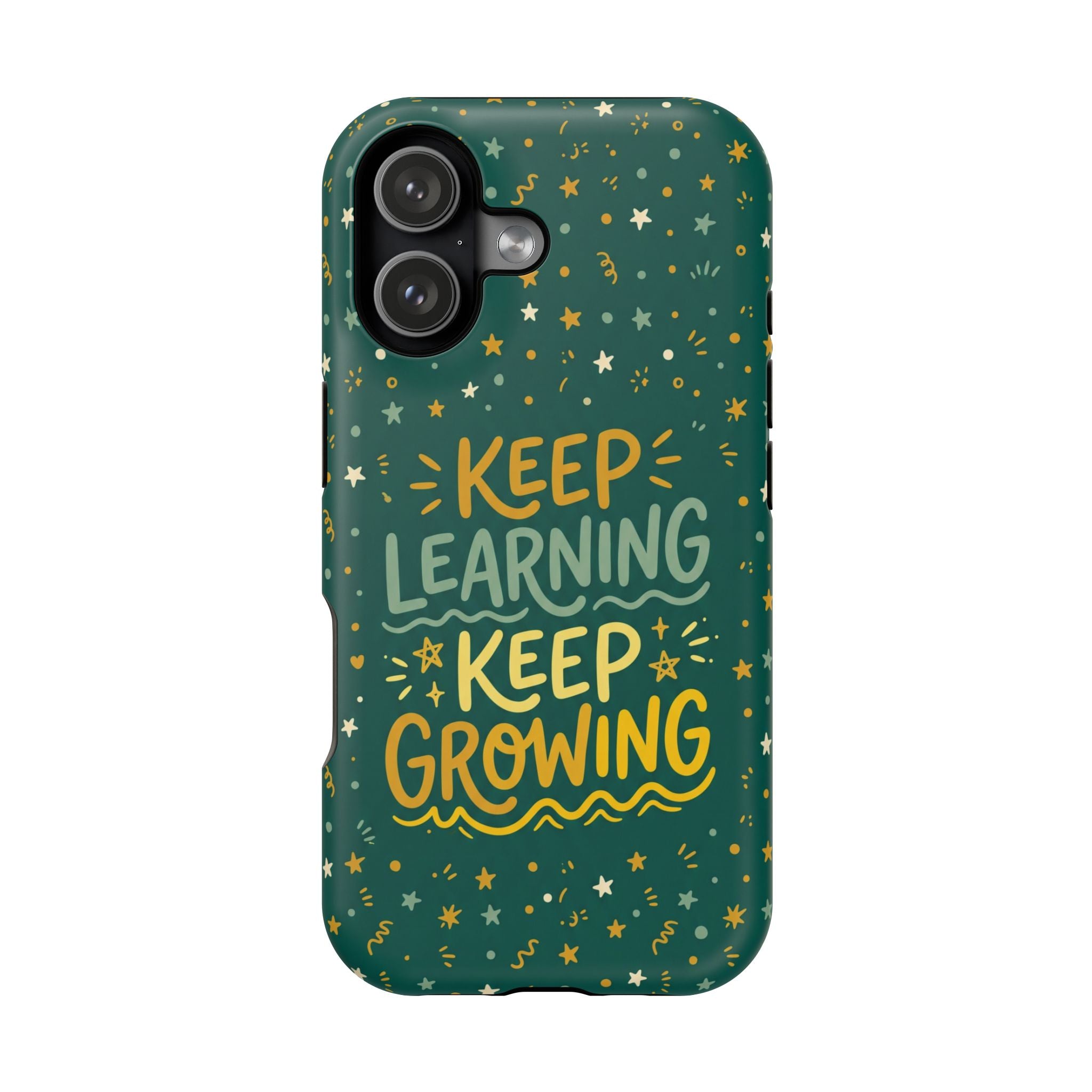 Keep Learning Keep Growing Teacher Phone Case — Wireless Charging Cover