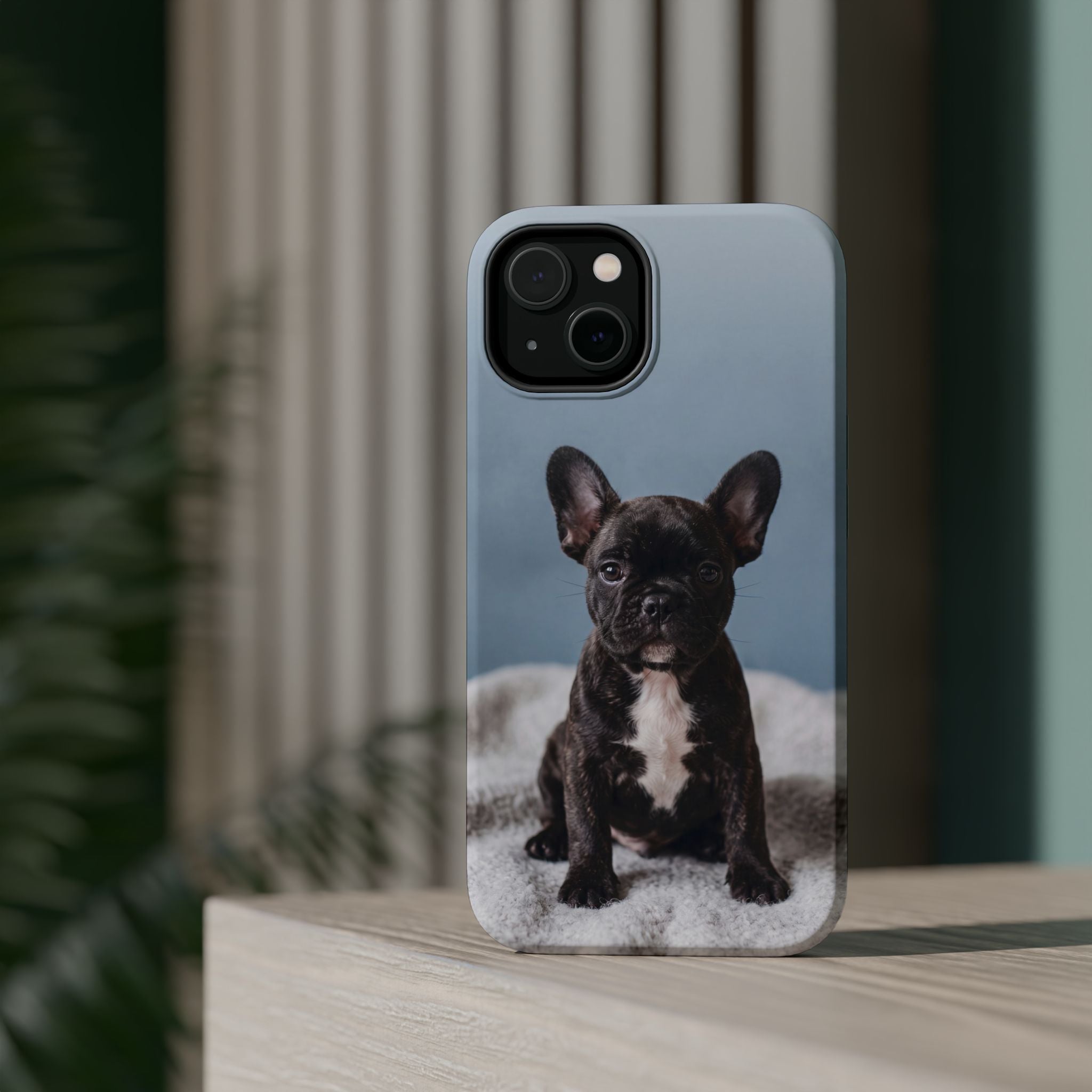 French Bulldog Puppy Phone Case — Impact-Resistant Wireless Charging Cover