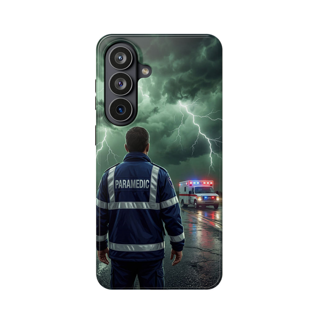 Paramedic Green Storm Phone Case — Magnetic Wireless Charging Cover
