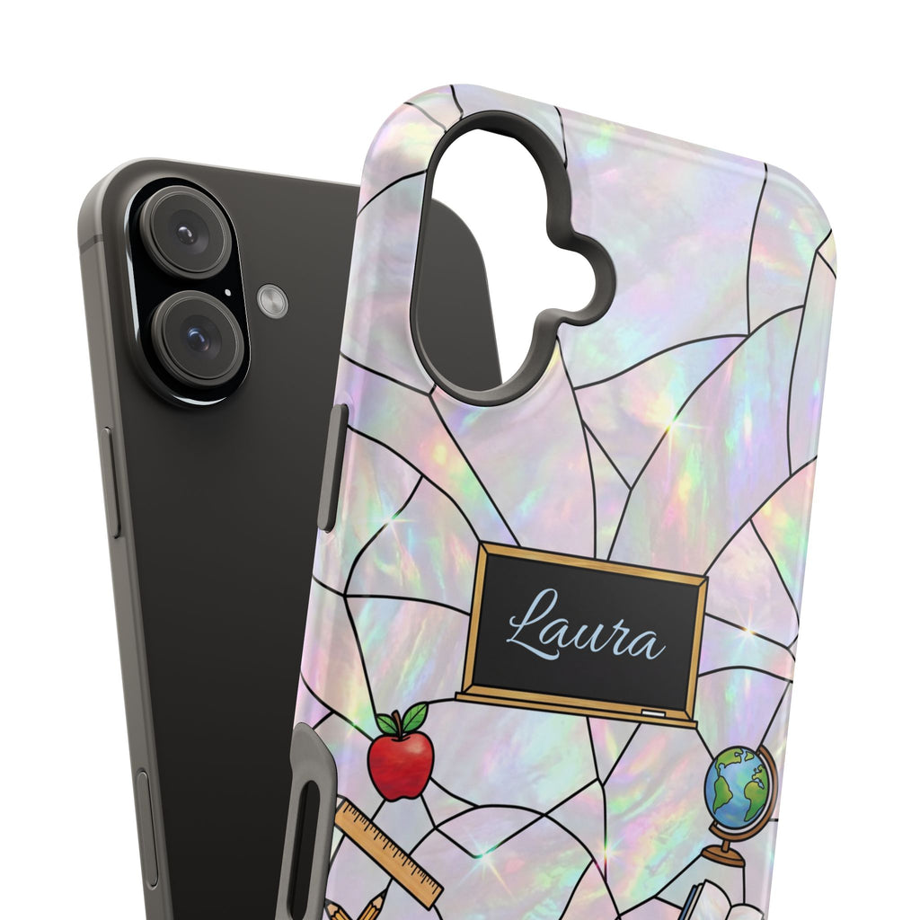 Personalized Teacher Phone Case — Impact-Resistant Wireless Charging Cover