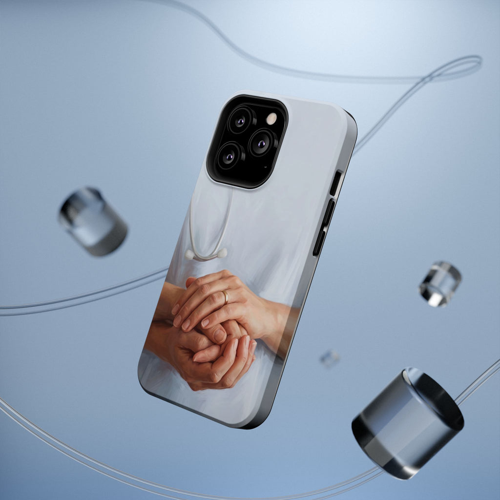 Impact-Resistant Phone Case — Caring Hands Wireless Charging Cover
