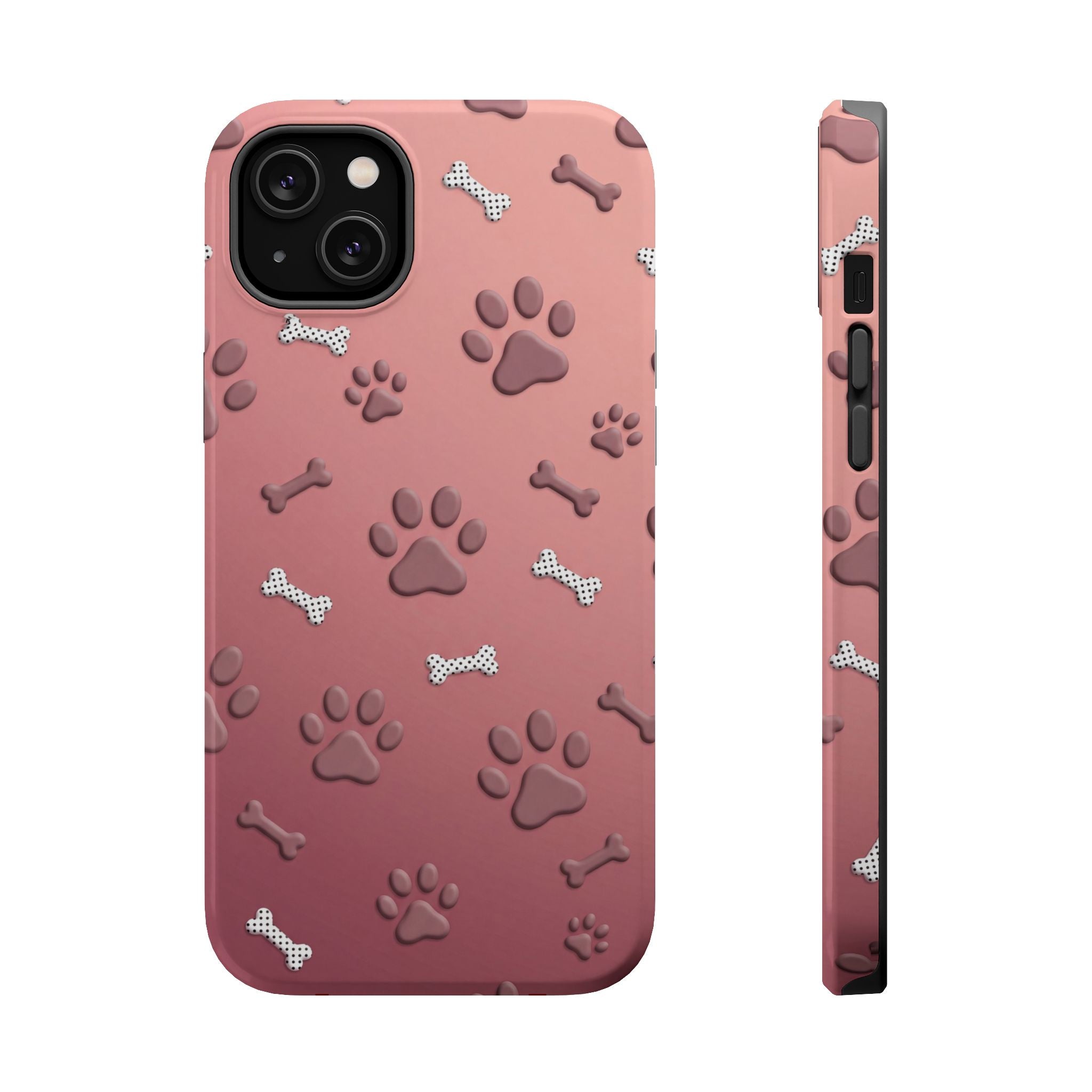 Paws & Bones Phone Case — Impact-Resistant Wireless Charging Cover