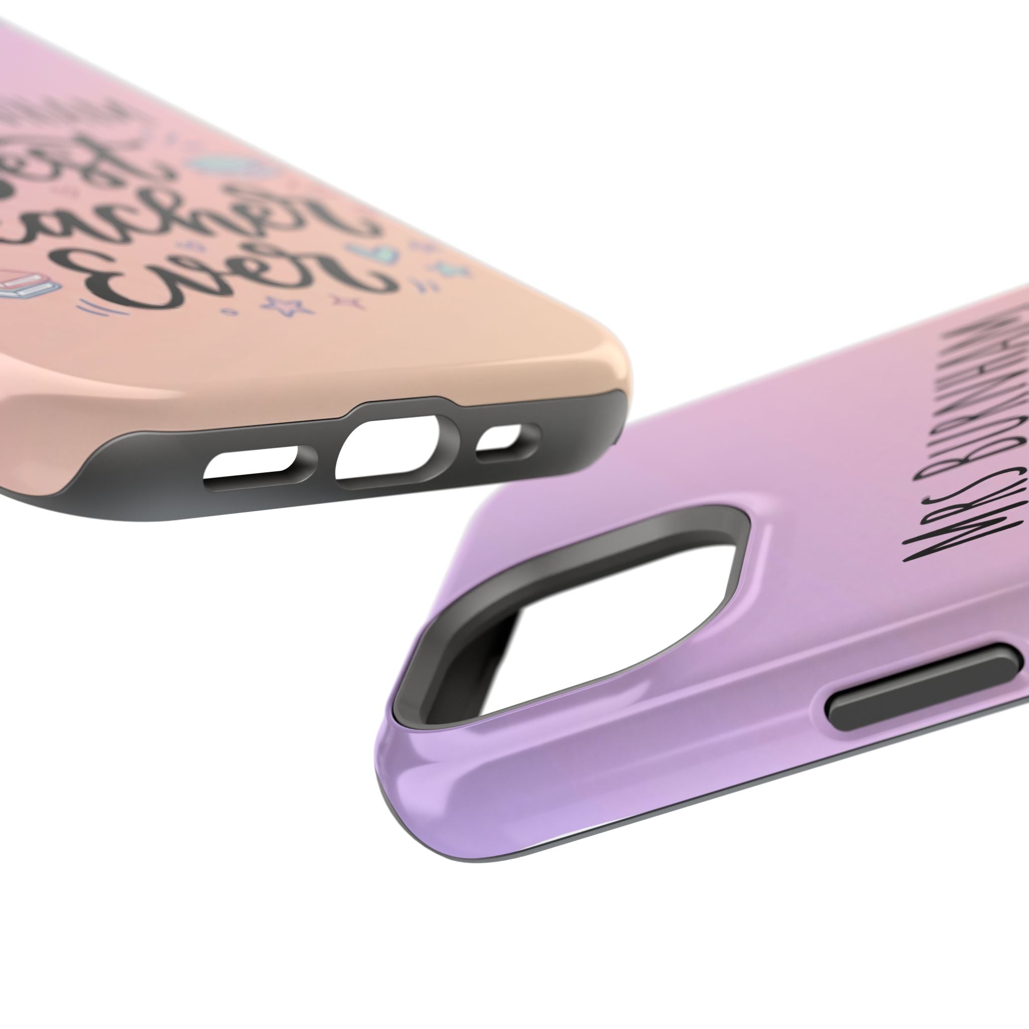 Best Teacher Ever Personalized Phone Case — Wireless Charging Cover