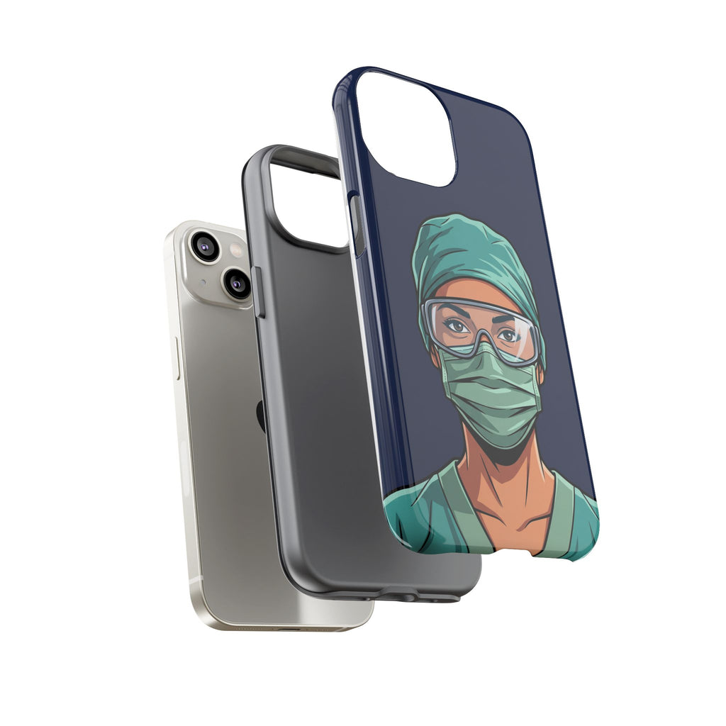 Nurse Illustrated Portrait Phone Case | iPhone & Samsung