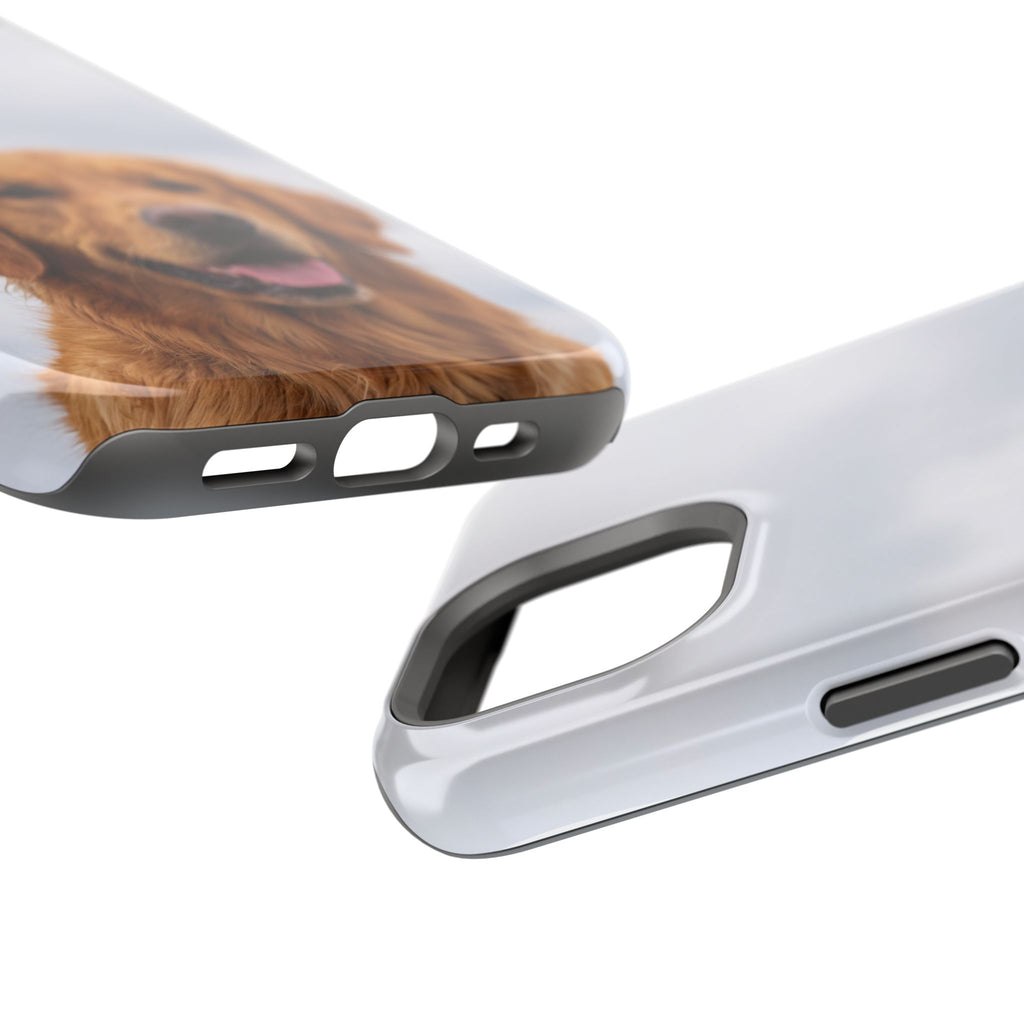 Golden Retriever Phone Case — Impact-Resistant Wireless Charging Cover