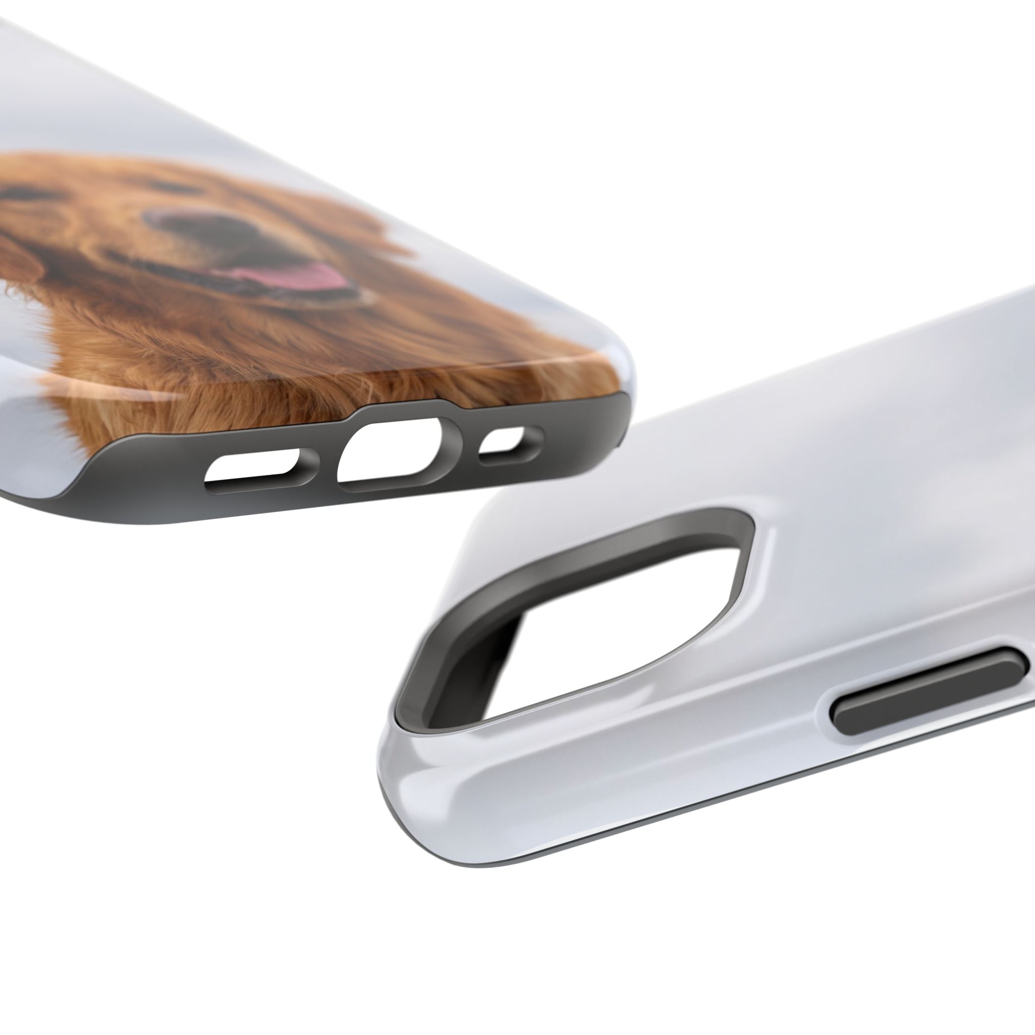 Golden Retriever Phone Case — Impact-Resistant Wireless Charging Cover