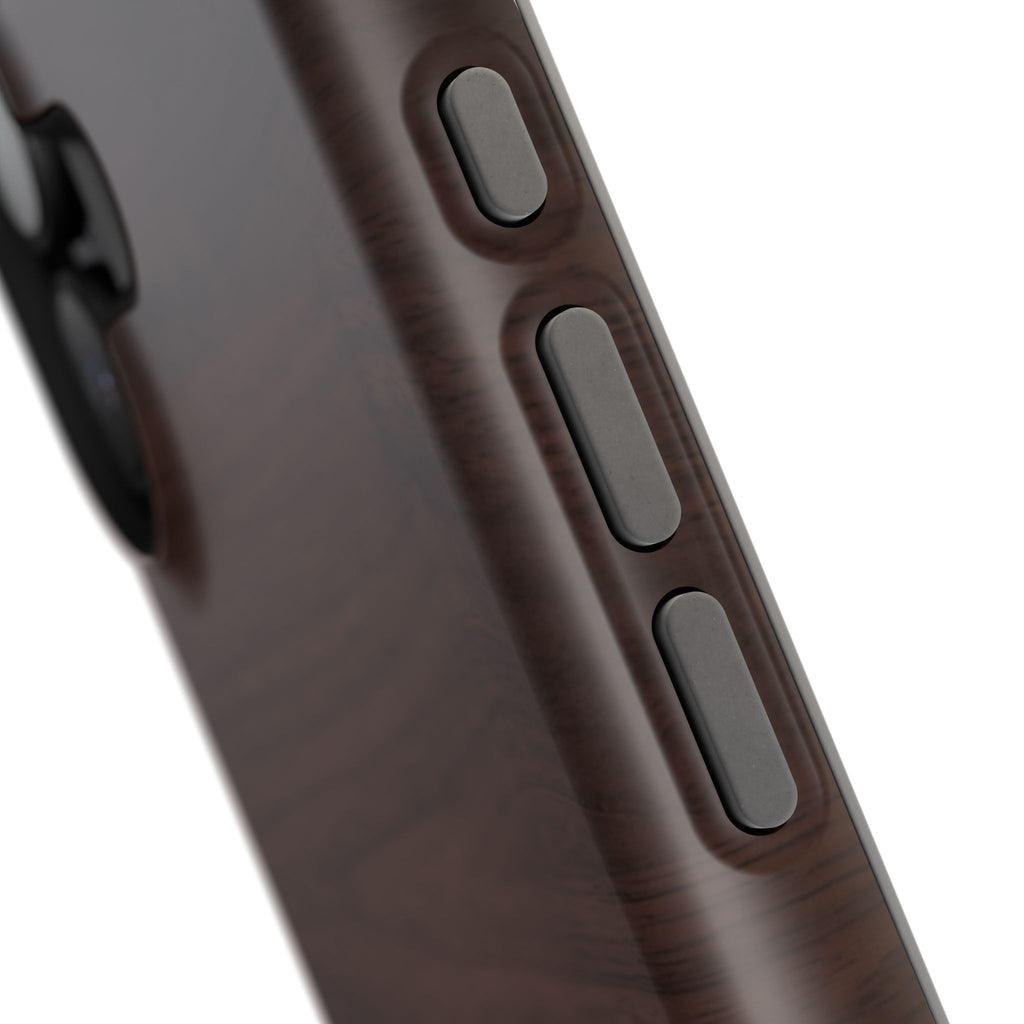 Gold Paramedic Laurel Badge Wood Phone Case — Magnetic Wireless Charging Cover