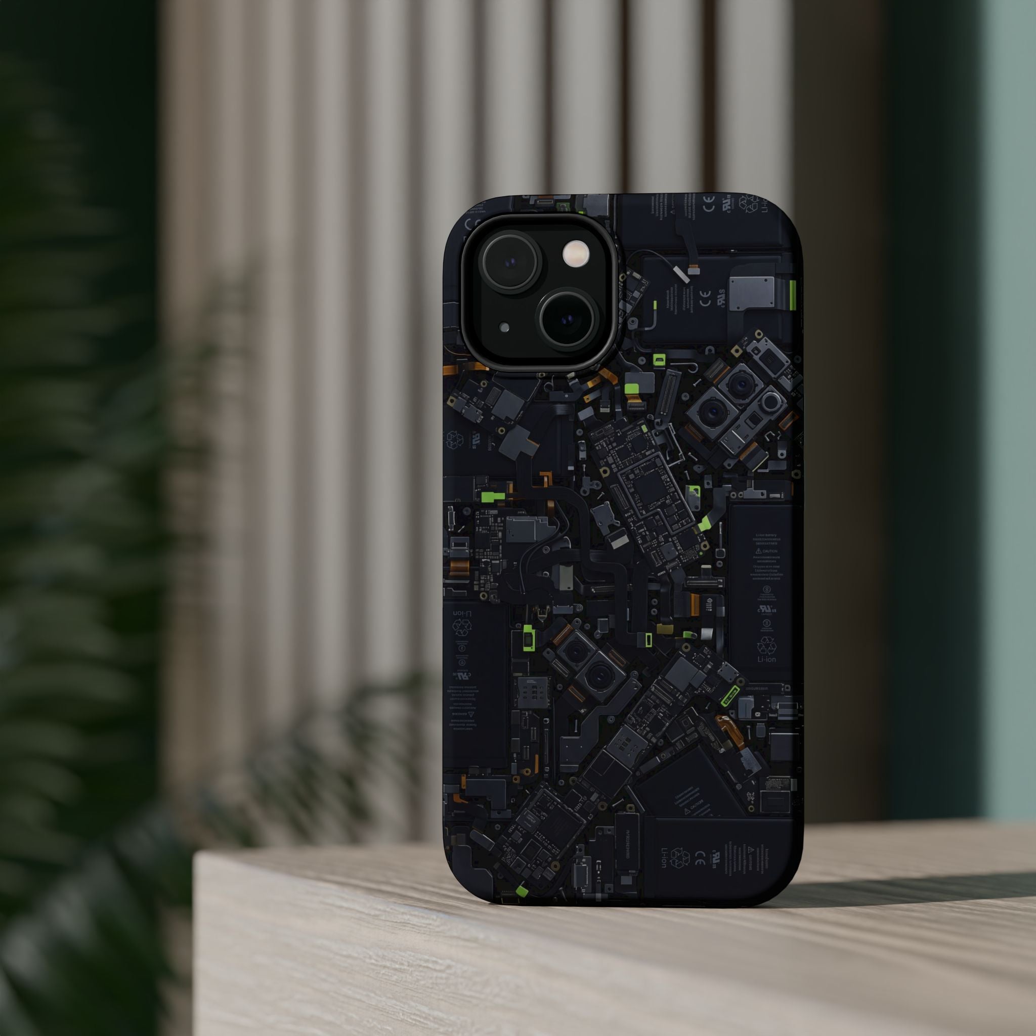 Circuit Core Phone Case — Motherboard Print Wireless Charging Cover