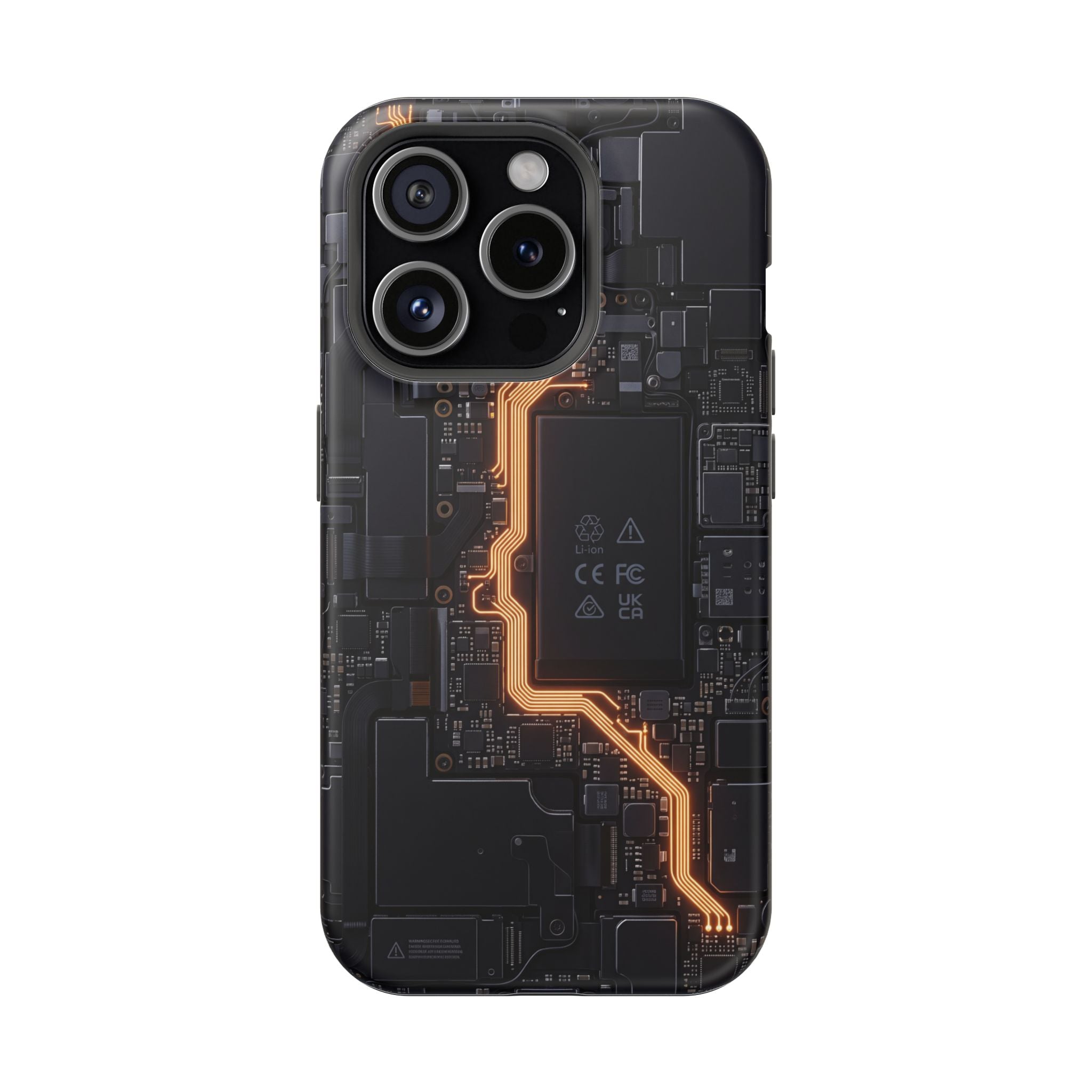 Electrician Circuit Bolt Phone Case — Impact-Resistant Wireless Charging Cover