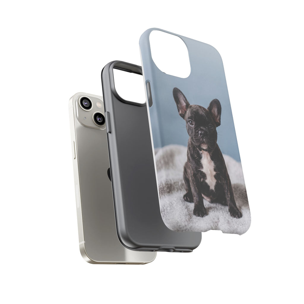 French Bulldog Puppy Phone Case | Adorable Brindle Frenchie Portrait | Samsung & iPhone