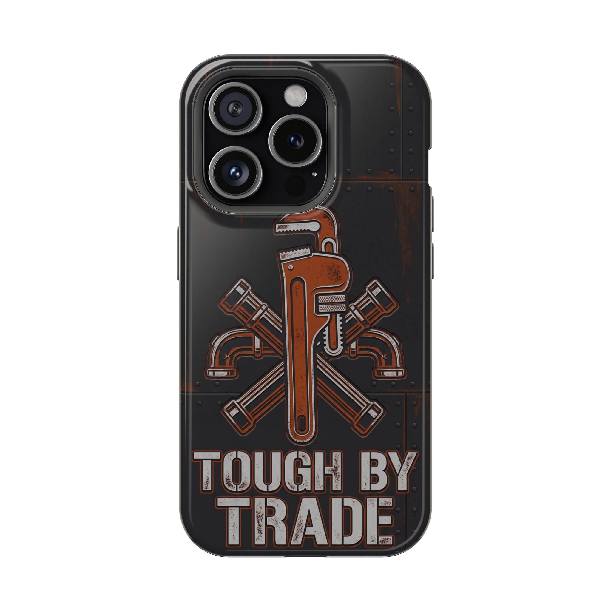 Tough By Trade Phone Case — Crossed Wrenches Wireless Charging Cover